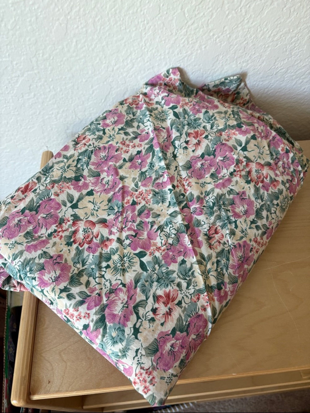 51”x 79” Handmade Vintage Floral Duvet Cover or Fabric Cotton